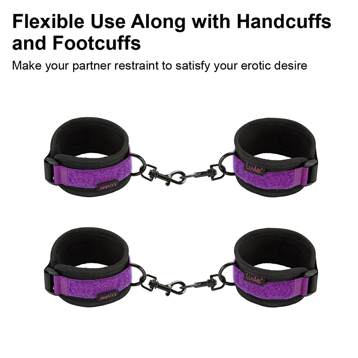 Sex Bondage Restraints Bed Restraints Set Adult Sex Toy for Women and Couples